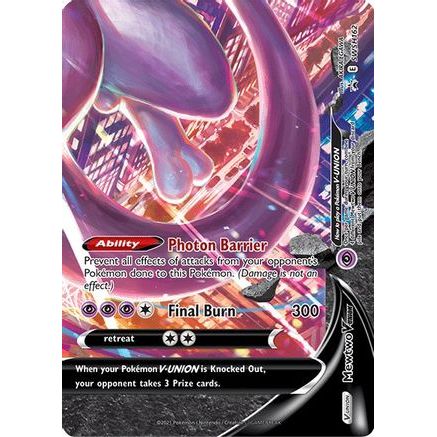 Mewtwo V-UNION - SWSH162 SWSH162/307 - SWSH Sword & Shield Promo Cards Holofoil