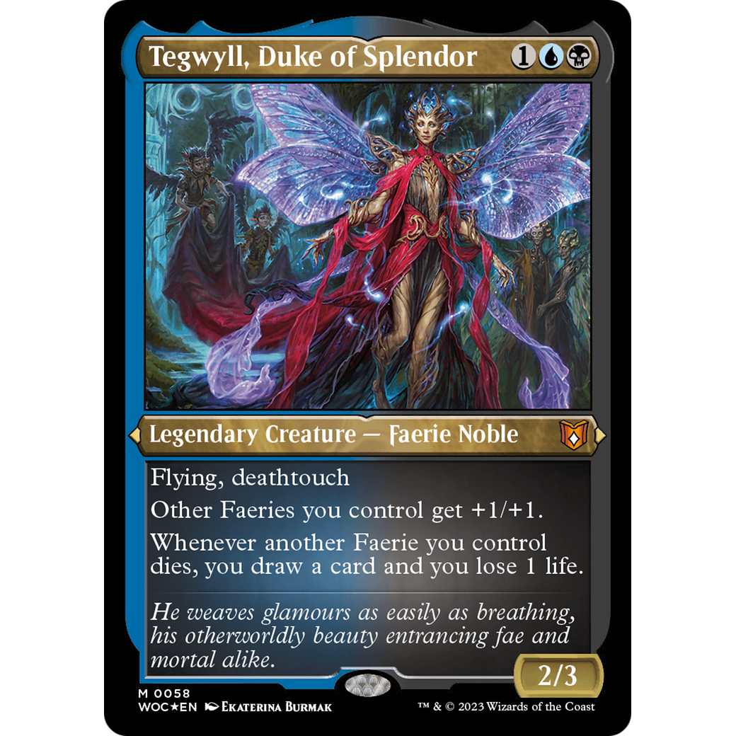 Tegwyll, Duke of Splendor (WOC-058) - Wilds of Eldraine Commander Etched Foil