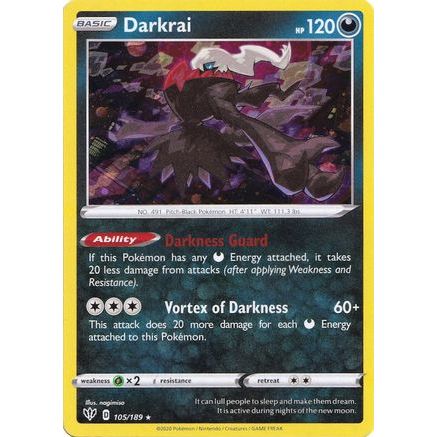 Darkrai - 105/189 (Cosmos Holo) 105 - Miscellaneous Cards & Products Holofoil