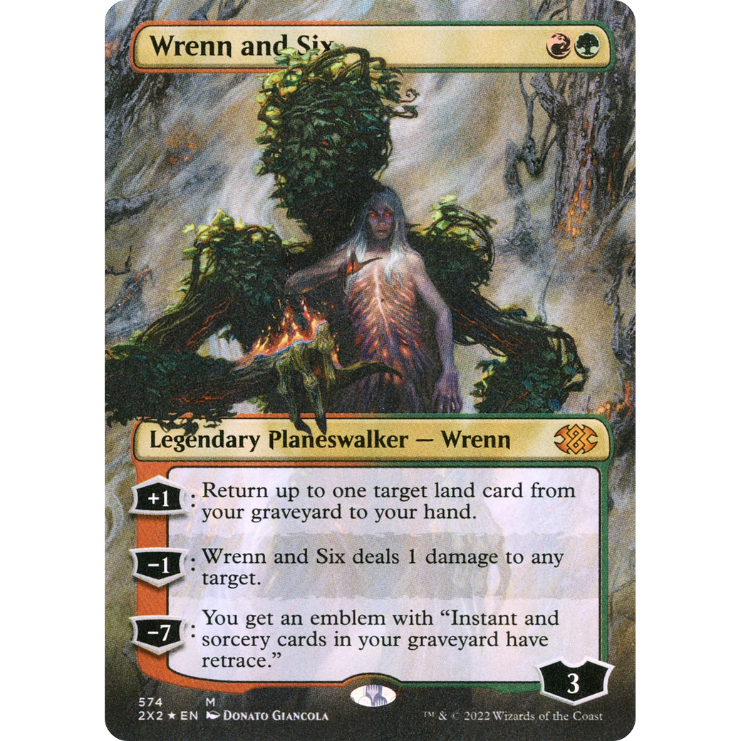 Wrenn and Six (Textured Foil) (2X2-574) - Double Masters 2022 (Borderless) Foil