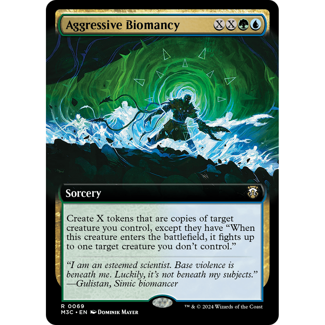 Aggressive Biomancy (M3C-069) - Modern Horizons 3 Commander: (Extended Art) Foil