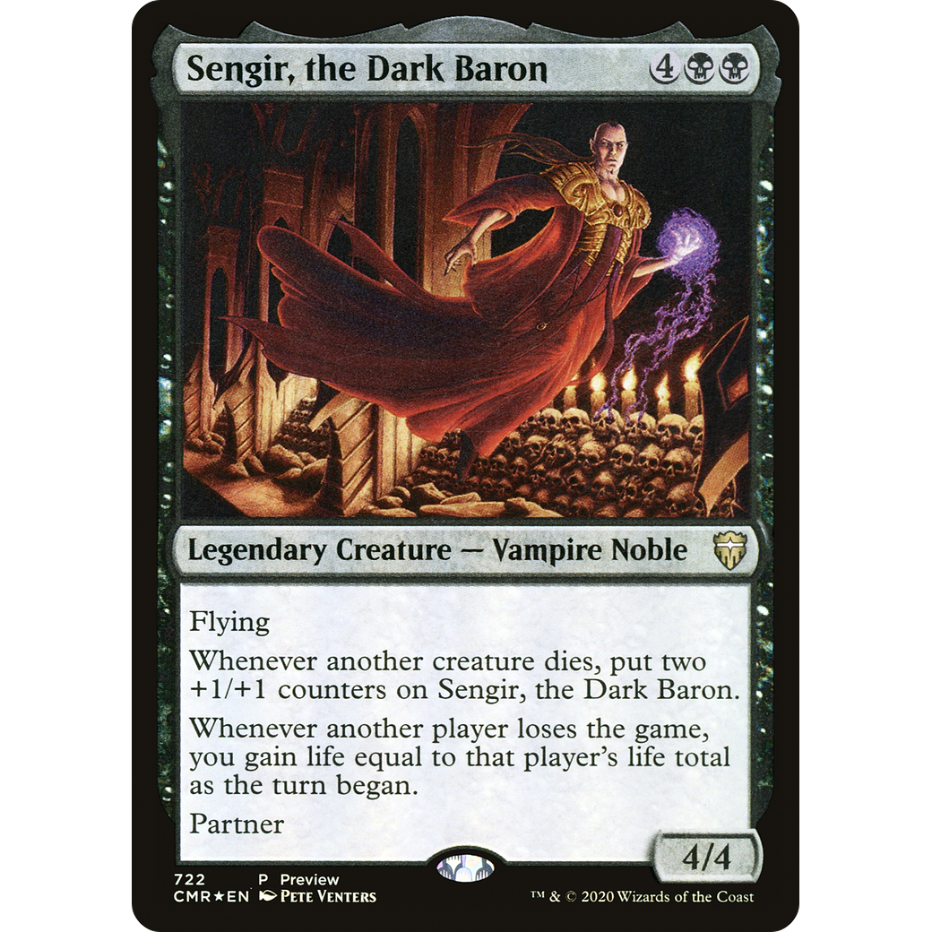 Sengir, the Dark Baron (Alternate Art) (PRE-722) - Commander Legends Foil