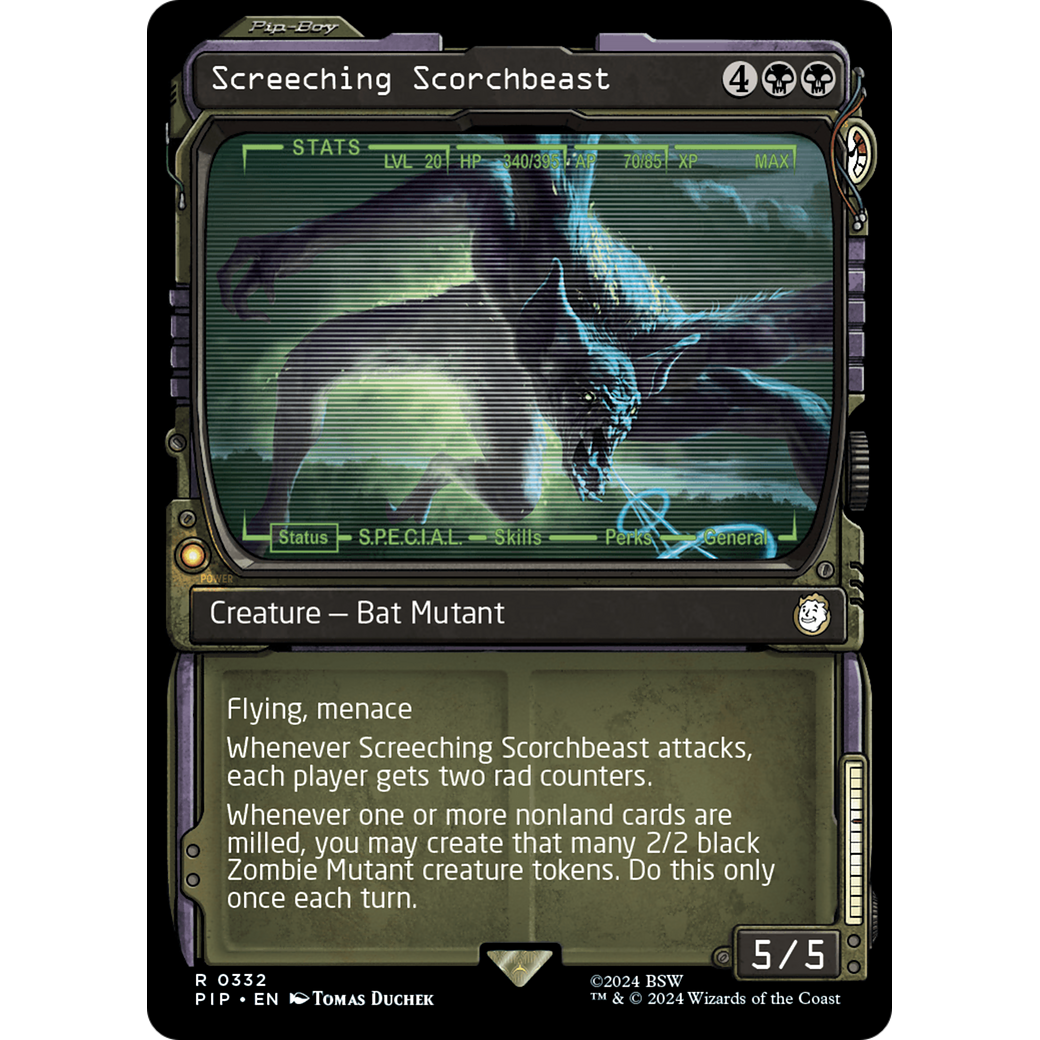 Screeching Scorchbeast (PIP-332) - Fallout: (Showcase) Foil