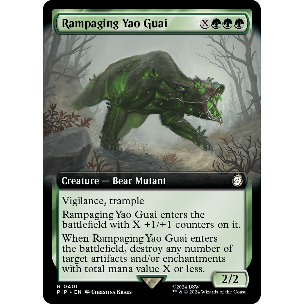 Rampaging Yao Guai (PIP-401) - Fallout: (Extended Art)