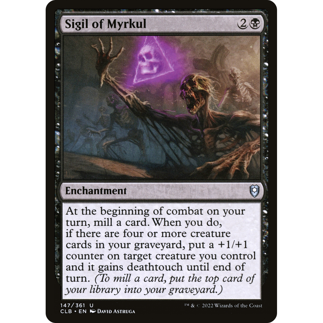 Sigil of Myrkul (CLB-147) - Commander Legends: Battle for Baldur's Gate
