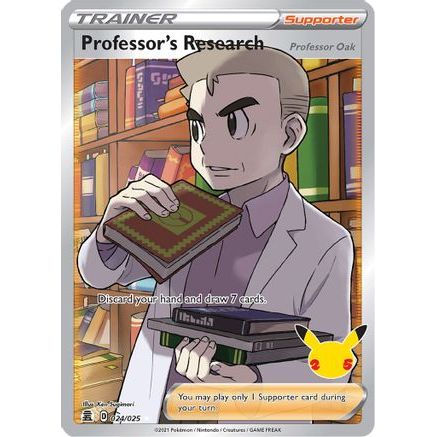 Professor's Research (Full Art) 24/25 - Celebrations Holofoil