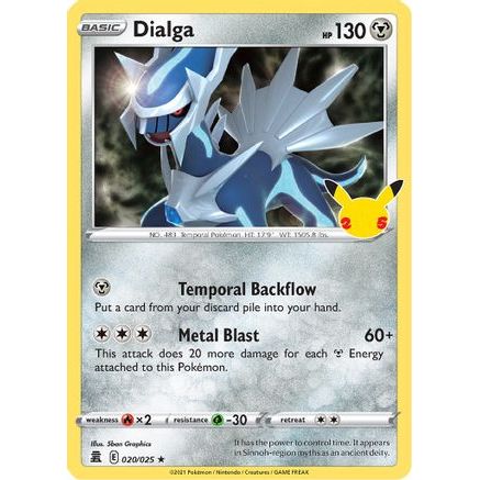 Dialga 20/25 - Celebrations Holofoil