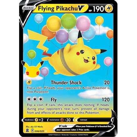 Flying Pikachu V 6/25 - Celebrations Holofoil