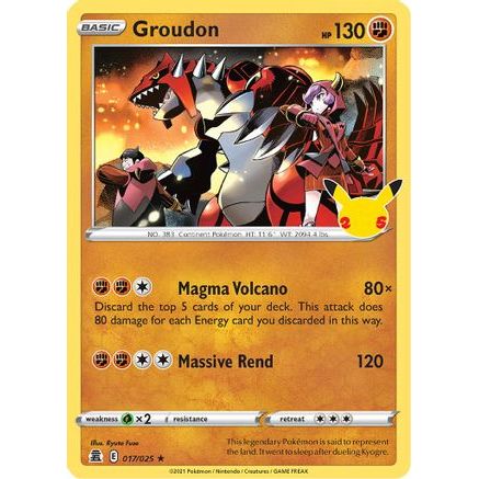 Groudon 17/25 - Celebrations Holofoil