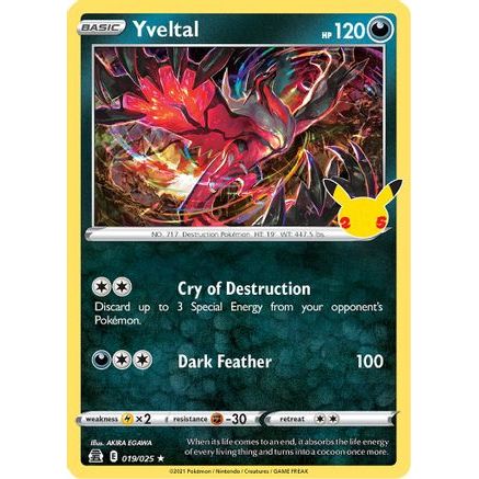 Yveltal 19/25 - Celebrations Holofoil