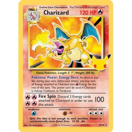 Charizard 4/25 - Celebrations Classic Collection Holofoil