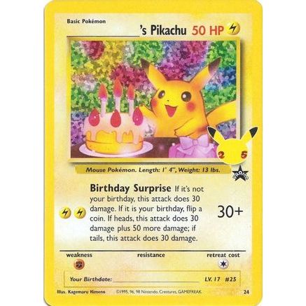 ______'s Pikachu 24/25 - Celebrations Classic Collection Holofoil