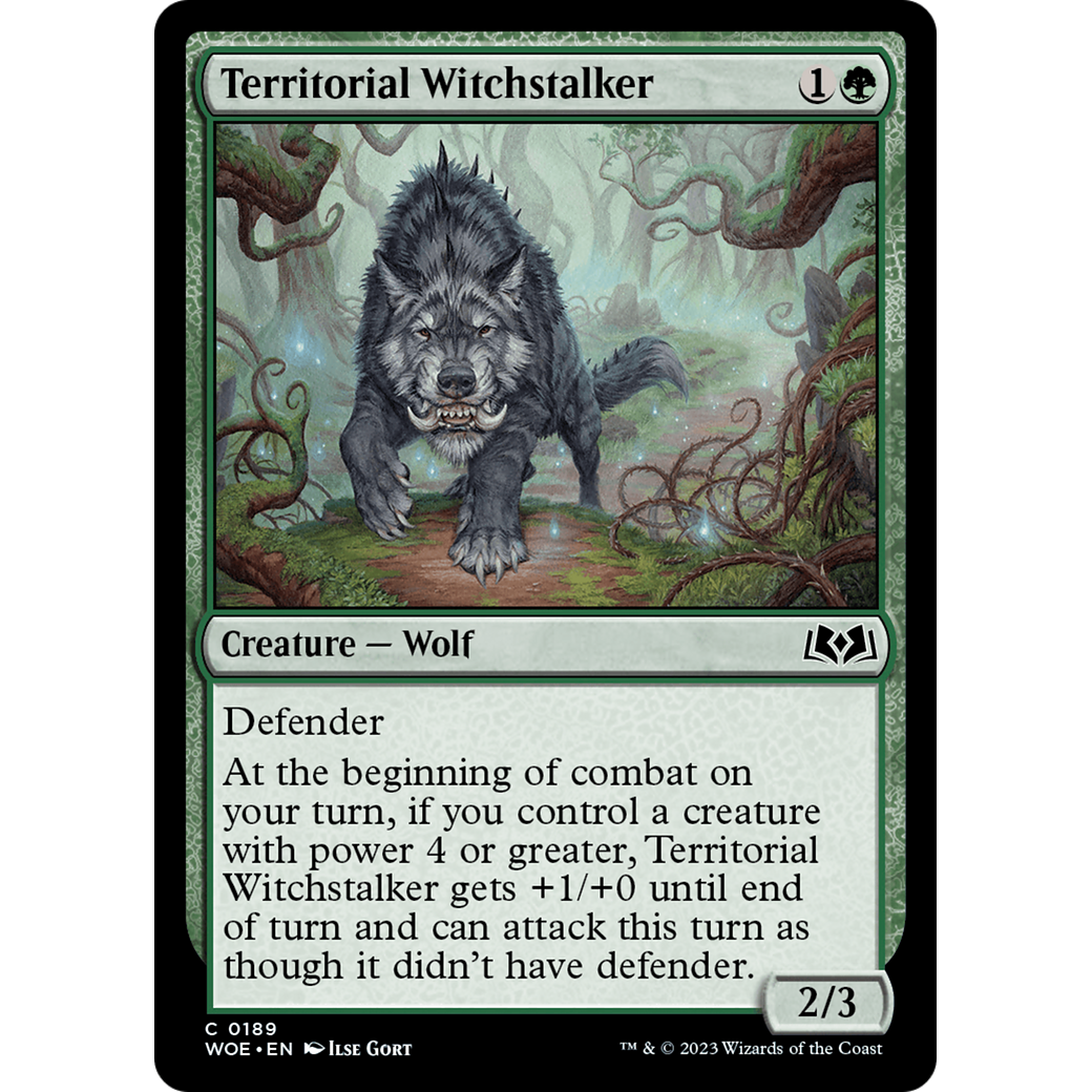 Territorial Witchstalker (WOE-189) - Wilds of Eldraine Foil