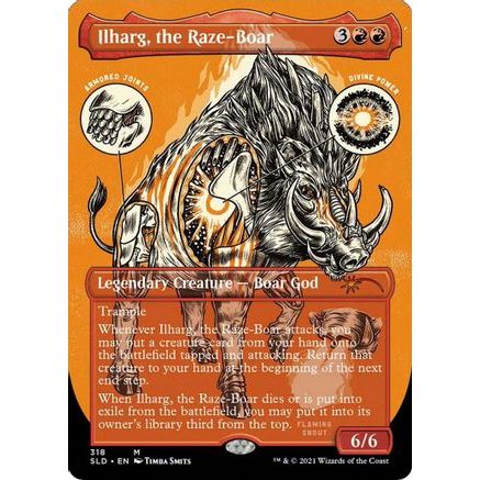 Ilharg, the Raze-Boar (Foil Etched) (SLD-318) - Secret Lair Drop Series Foil