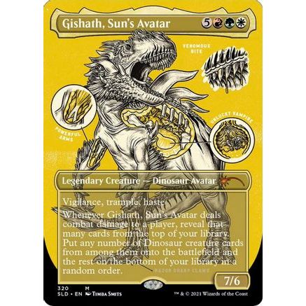Gishath, Sun's Avatar (Foil Etched) (SLD-320) - Secret Lair Drop Series Foil