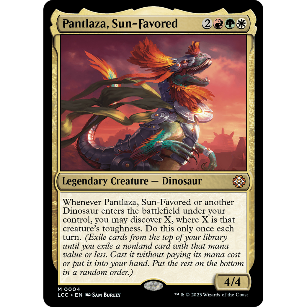 Pantlaza, Sun-Favored (LCC-004) - The Lost Caverns of Ixalan Commander Foil