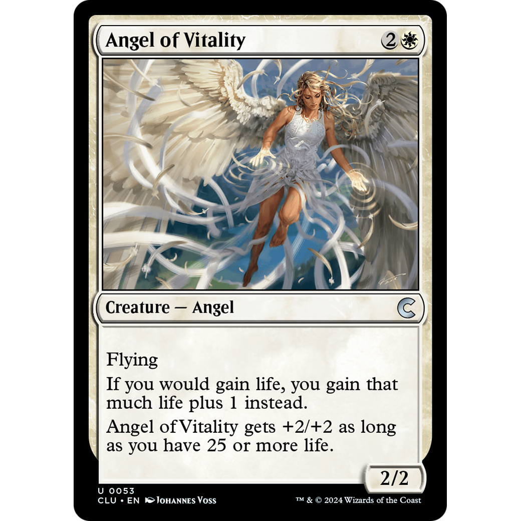 Angel of Vitality (CLU-053) - Ravnica: Clue Edition