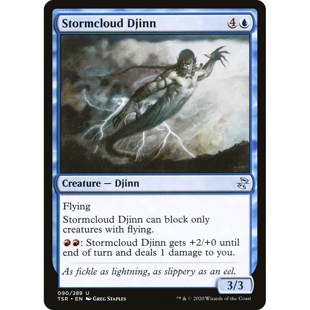 Stormcloud Djinn (TSR-090) - Time Spiral Remastered