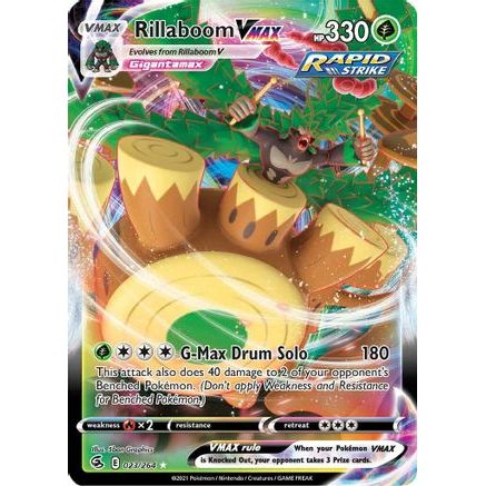 Rillaboom VMAX 23/264 - SWSH08 Fusion Strike Holofoil