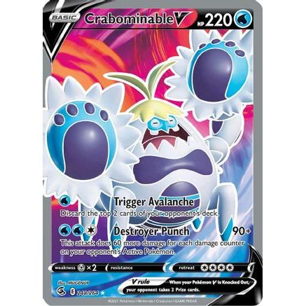 Crabominable V (Full Art) 248/264 - SWSH08 Fusion Strike Holofoil