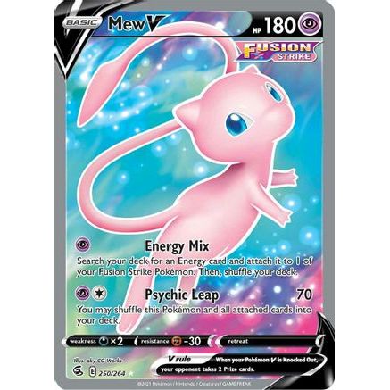 Mew V (Full Art) 250/264 - SWSH08 Fusion Strike Holofoil