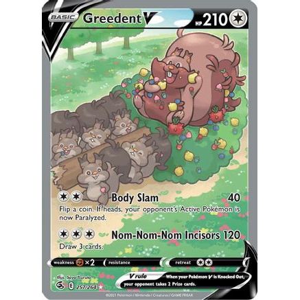 Greedent V (Alternate Full Art) 257/264 - SWSH08 Fusion Strike Holofoil