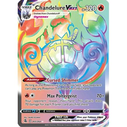 Chandelure VMAX (Secret) 265/264 - SWSH08 Fusion Strike Holofoil