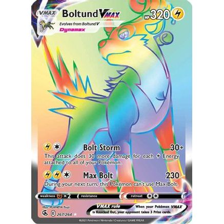 Boltund VMAX (Secret) 267/264 - SWSH08 Fusion Strike Holofoil