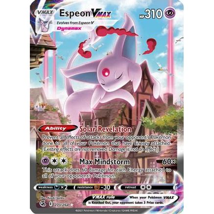 Espeon VMAX (Alternate Art Secret) 270/264 - SWSH08 Fusion Strike Holofoil