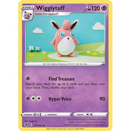 Wigglytuff 111/264 - SWSH08 Fusion Strike Reverse Holofoil