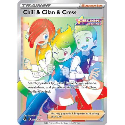 Chili & Cilan & Cress (Secret) 273/264 - SWSH08 Fusion Strike Holofoil