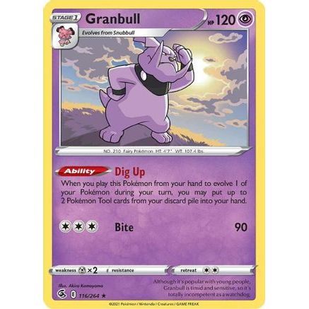 Granbull 116/264 - SWSH08 Fusion Strike Reverse Holofoil