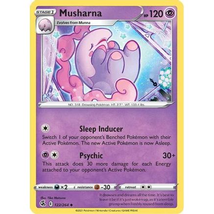 Musharna 122/264 - SWSH08 Fusion Strike Reverse Holofoil