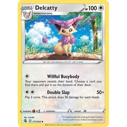 Delcatty 211/264 - SWSH08 Fusion Strike Reverse Holofoil