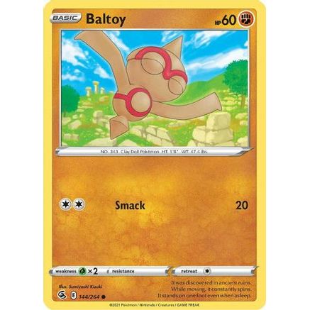 Baltoy 144/264 - SWSH08 Fusion Strike Reverse Holofoil