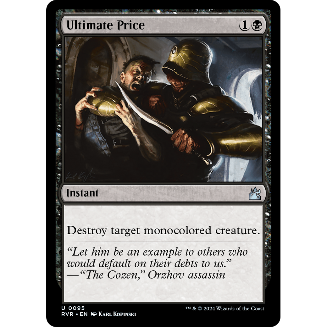 Ultimate Price (RVR-095) - Ravnica Remastered Foil