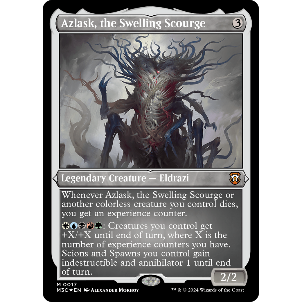 Azlask, the Swelling Scourge (M3C-017) - Modern Horizons 3 Commander Etched Foil