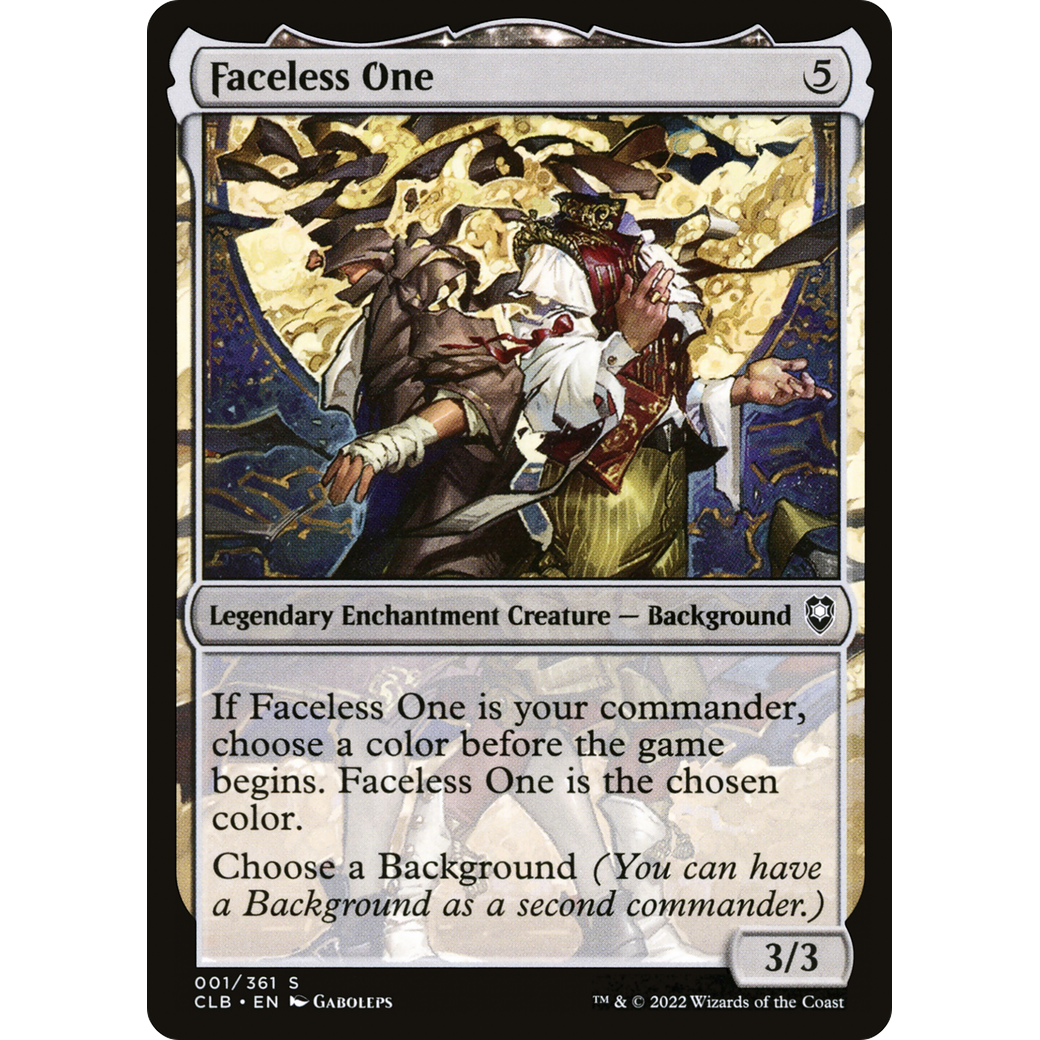Faceless One (CLB-001) - Commander Legends: Battle for Baldur's Gate: (enchantment)