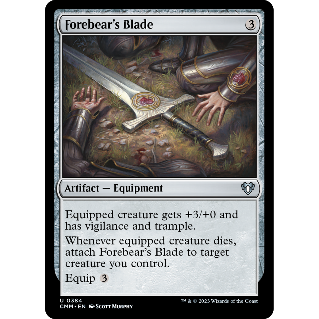 Forebear's Blade (CMM-384) - Commander Masters Foil