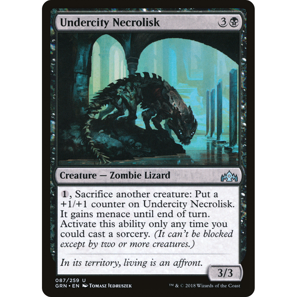 Undercity Necrolisk (GRN-087) - Guilds of Ravnica Foil