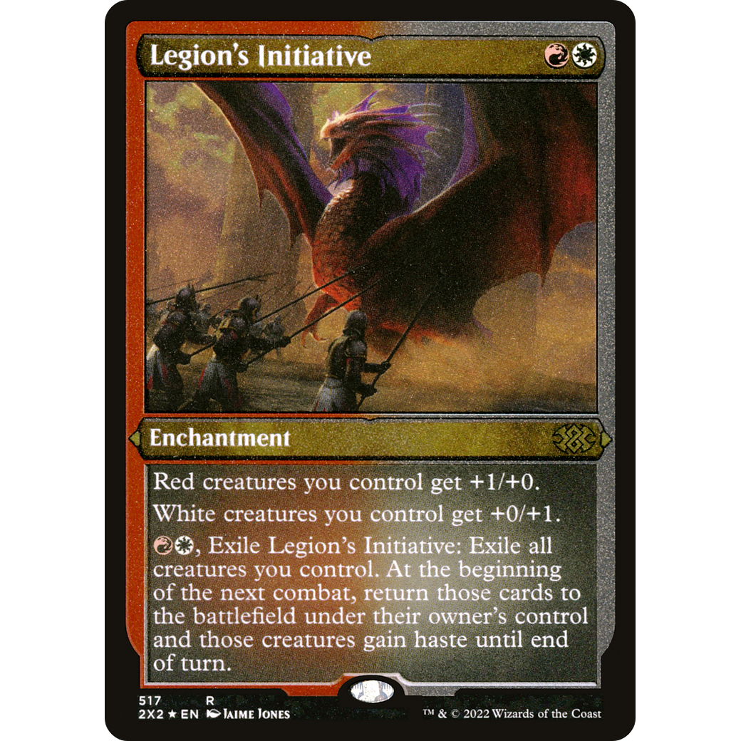 Legion's Initiative (Foil Etched) (2X2-517) - Double Masters 2022 Foil