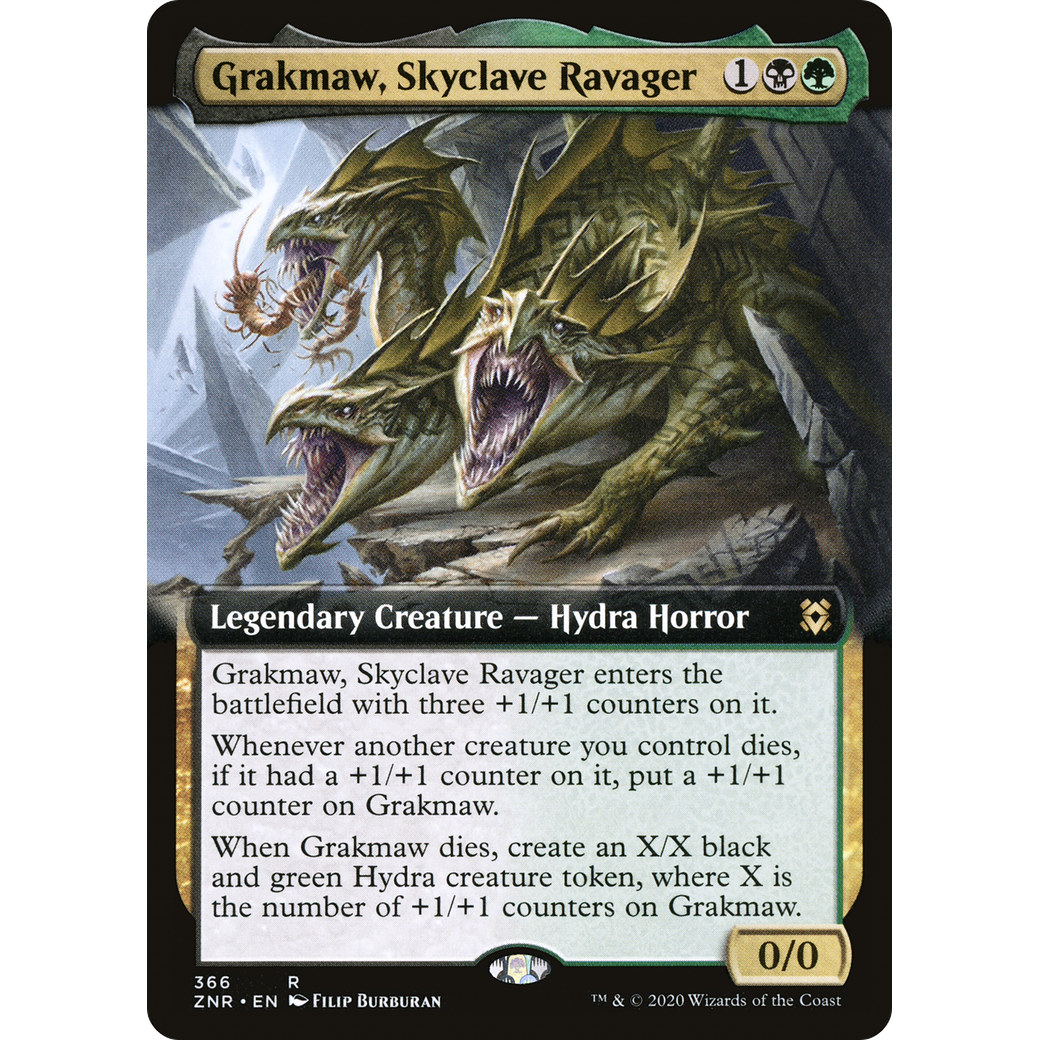 Grakmaw, Skyclave Ravager (Extended Art) (ZNR-366) - Zendikar Rising: (Extended Art) Foil