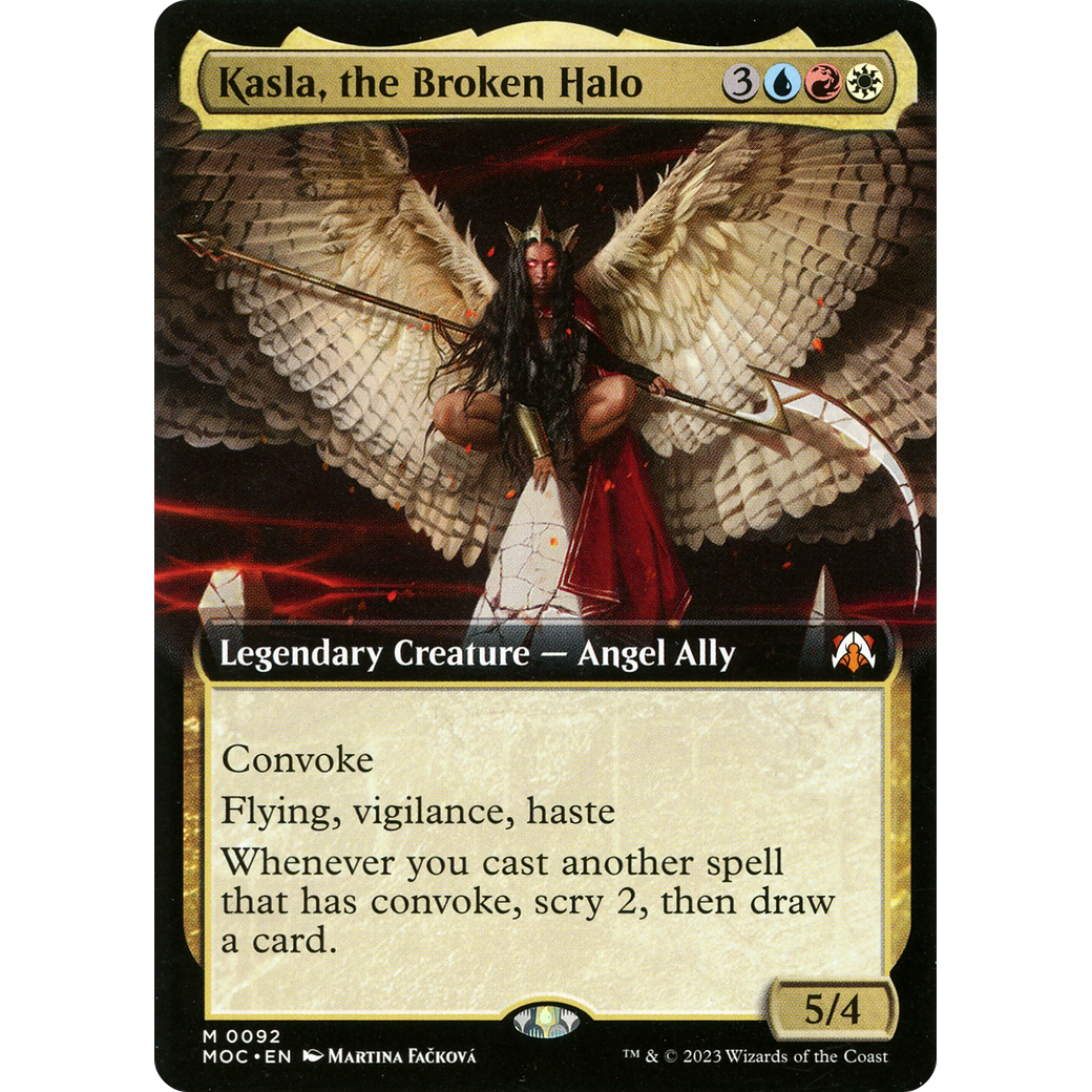 Kasla, the Broken Halo (MOC-092) - March of the Machine Commander: (Extended Art) Foil