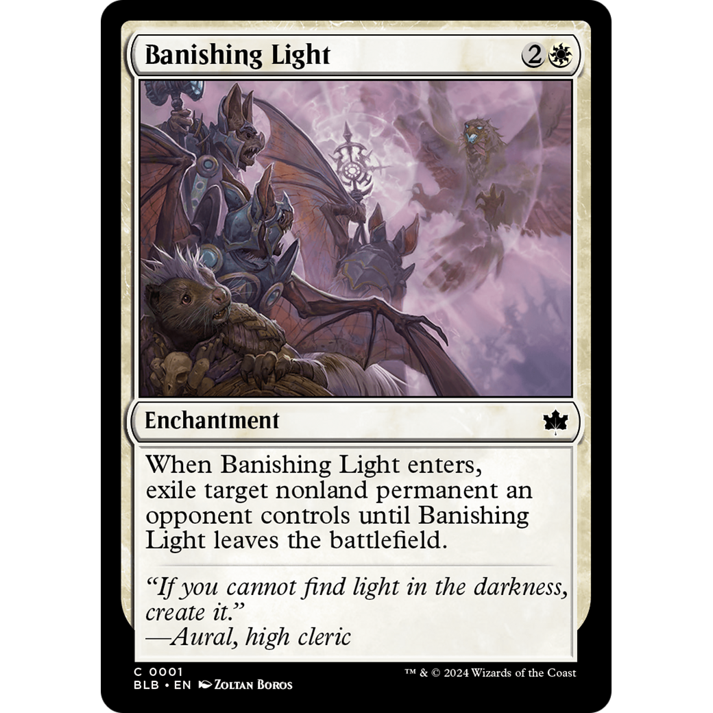 Banishing Light (BLB-001) - Bloomburrow Foil