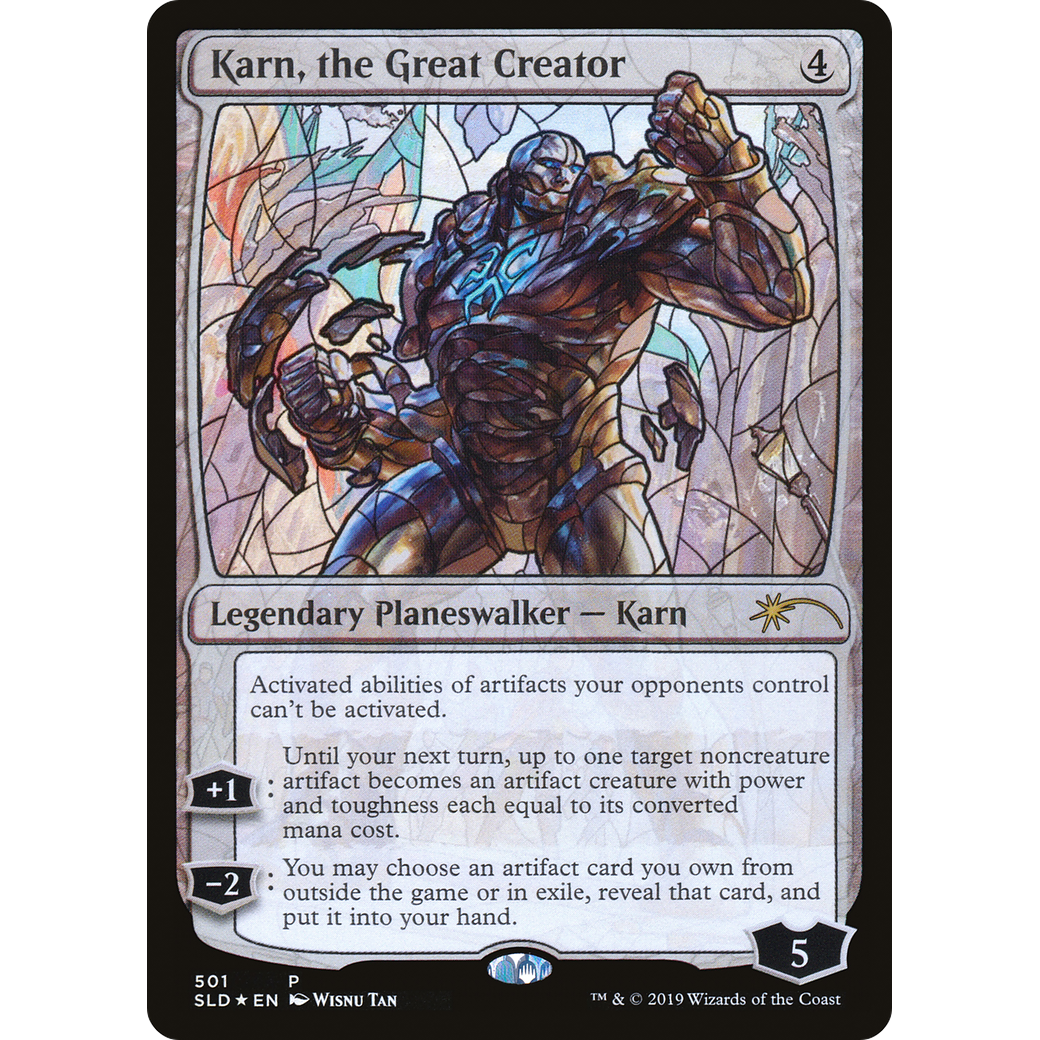 Karn, the Great Creator (Stained Glass) (SLD-501) - Secret Lair Drop Foil