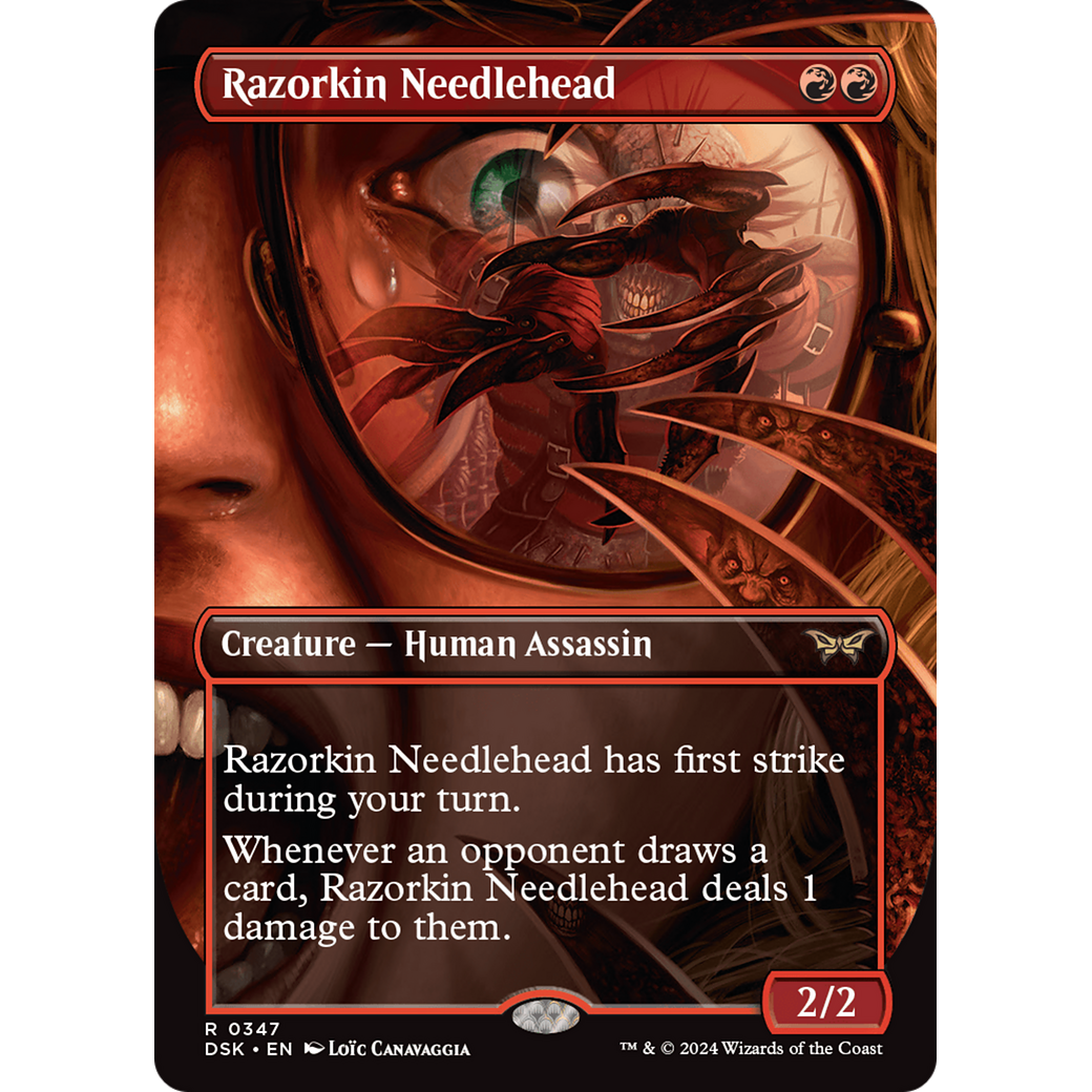 Razorkin Needlehead (DSK-347) - Duskmourn: House of Horror (Borderless) Foil