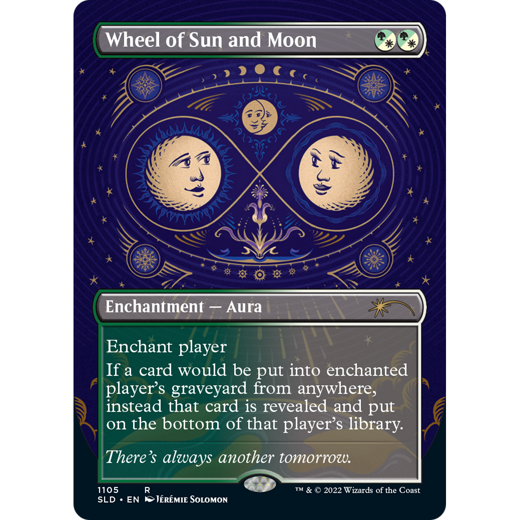 Wheel of Sun and Moon (Borderless) (SLD-1105) - Secret Lair Drop (Borderless)