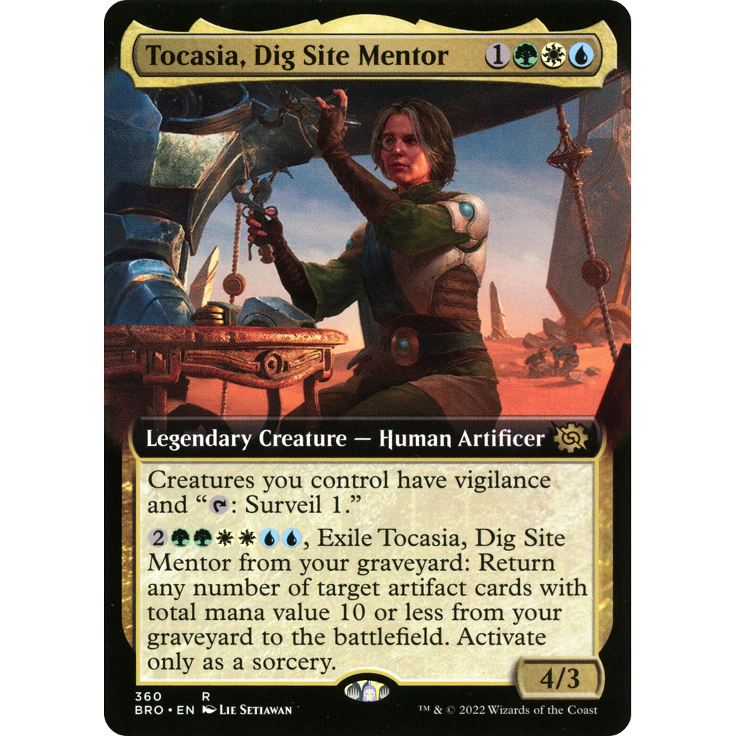 Tocasia, Dig Site Mentor (Extended Art) (BRO-360) - The Brothers' War: (Extended Art)