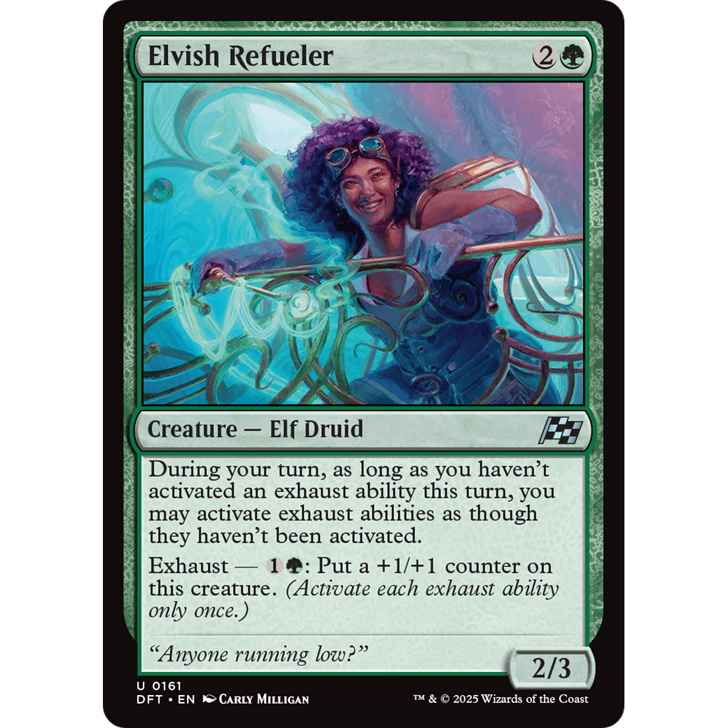 Elvish Refueler (DFT-161) - Aetherdrift Foil
