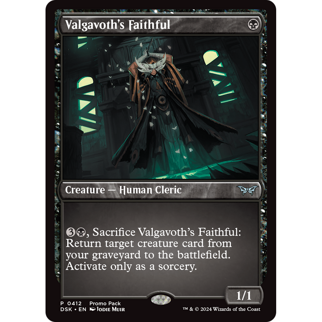 Valgavoth's Faithful (PPDSK-412) - Duskmourn: House of Horror Foil